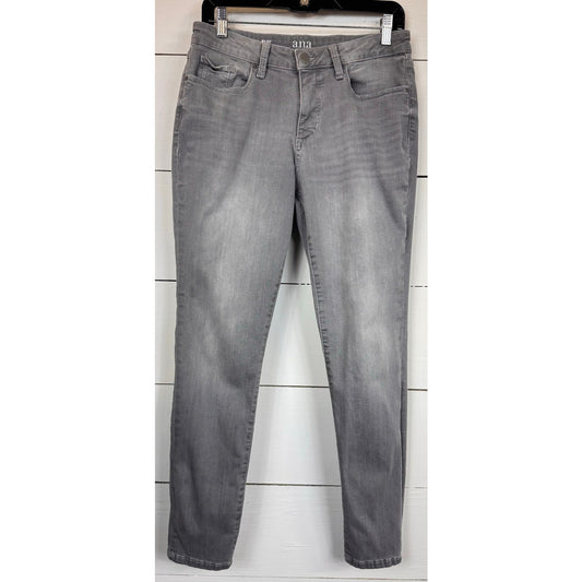 A.N.A. Gray Mid-Rise Skinny Jeans Women's Size 12