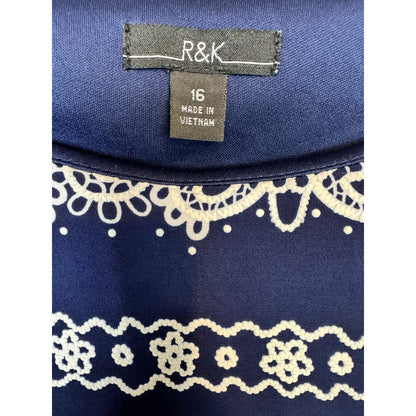 R&K Short Sleeve Dress Women's Size 16