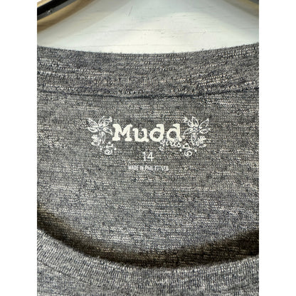 Mudd Gray Long Sleeve T-Shirt Girl's Size 14