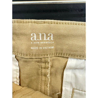 A.N.A. Beige Chino Shorts Women's 6 Short