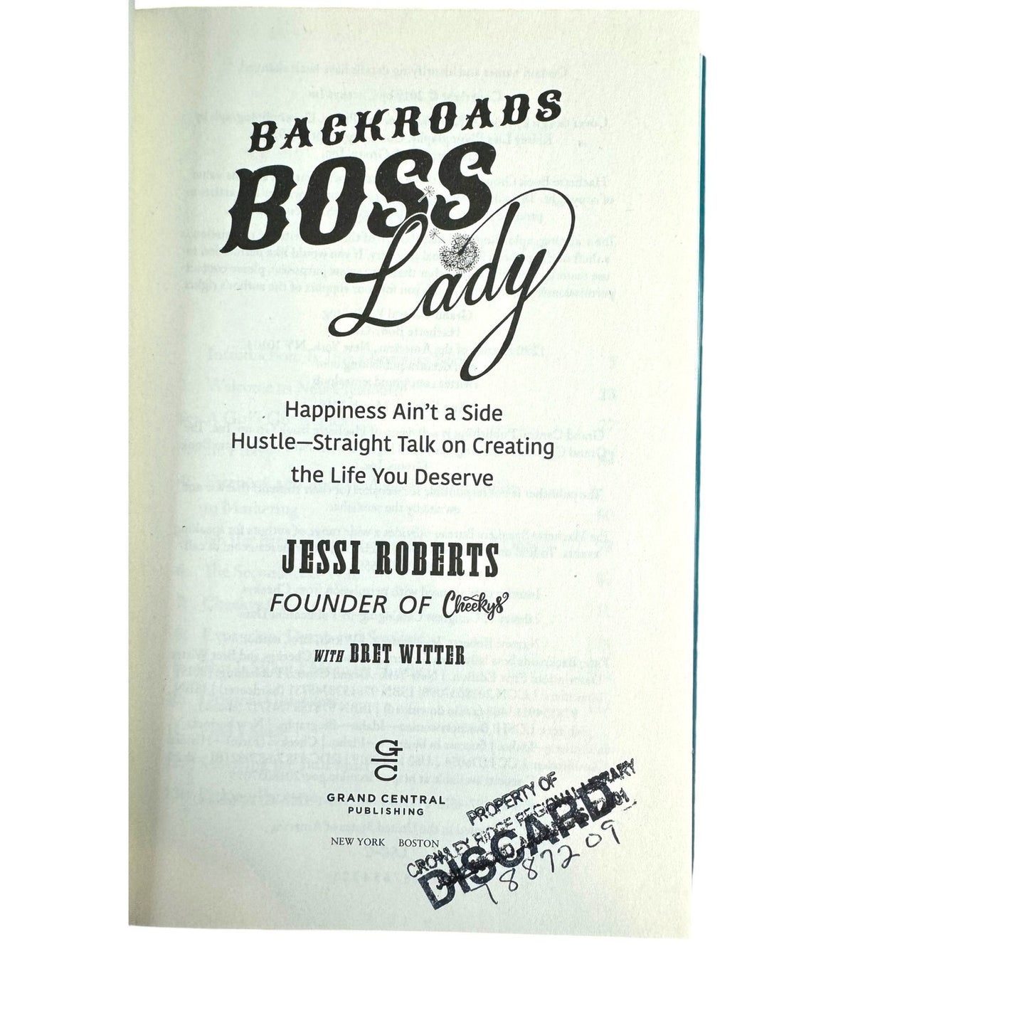 Backroads Boss Lady by Jessi Roberts (Hardcover)