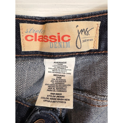 Just My Size Straight Leg Jeans Women's Size 24W