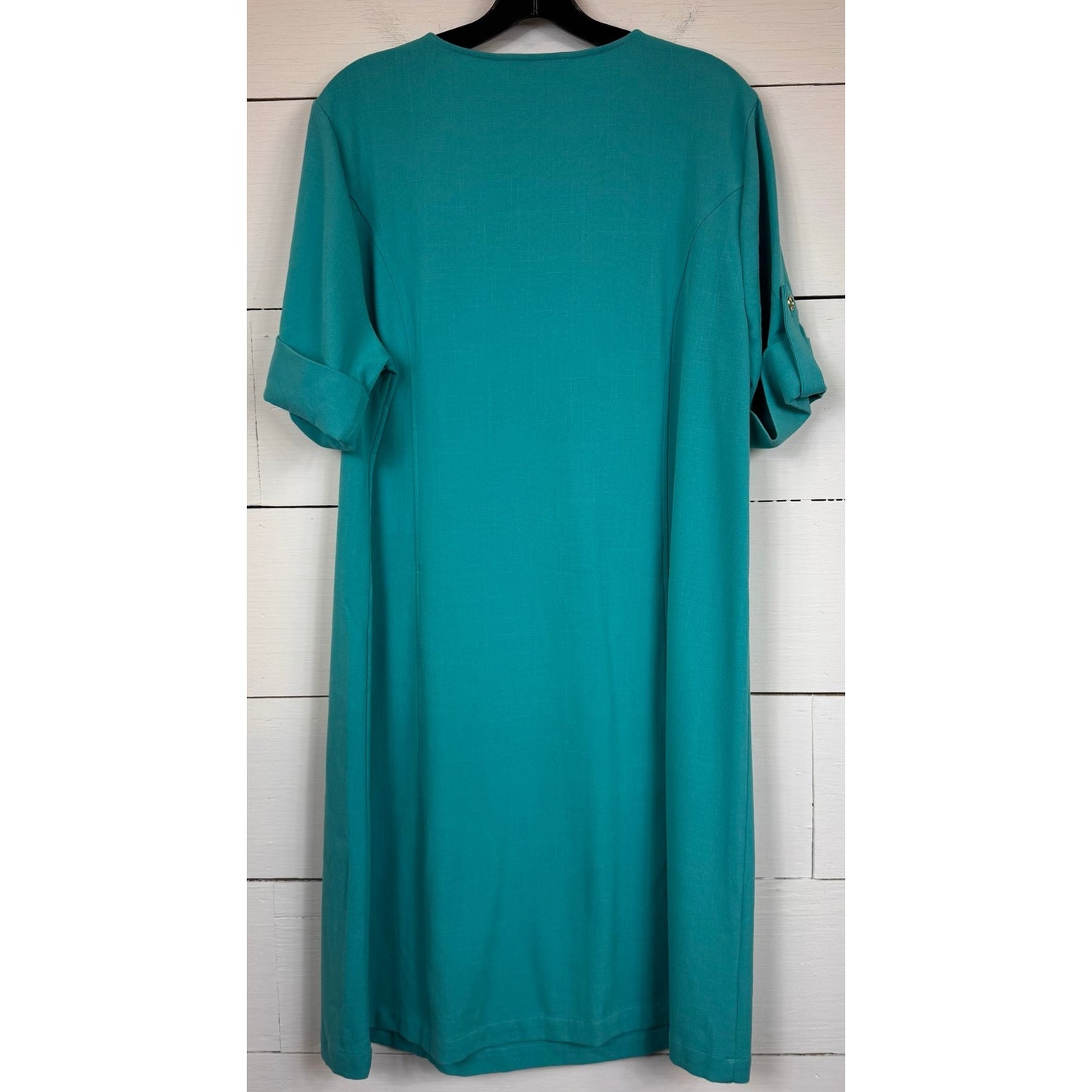 Draper's & Damon's Blue Midi Dress Women's Size XL Petite