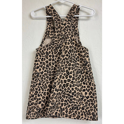 Wonder Nation Brown Overall Dress Girl's Size 3t