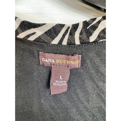 Dana Buchman Short Sleeve Blouse Women's Size Large