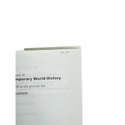 Oxford Dictionary of Contemporary World History by Jan Palmowski (Hardcover)