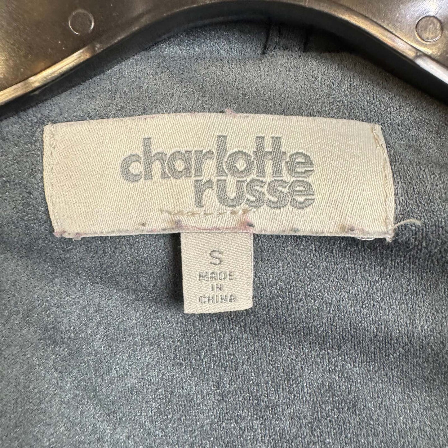 Charlotte Russe Gray Zip Up Jacket Women's Size Small