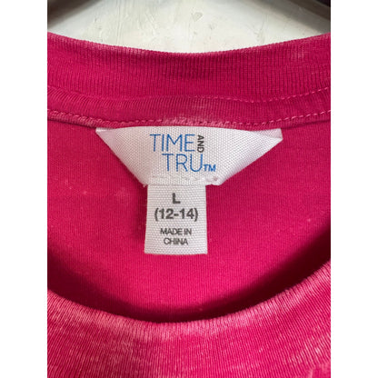 Time And Tru Pink T-shirt Dress Women's Large