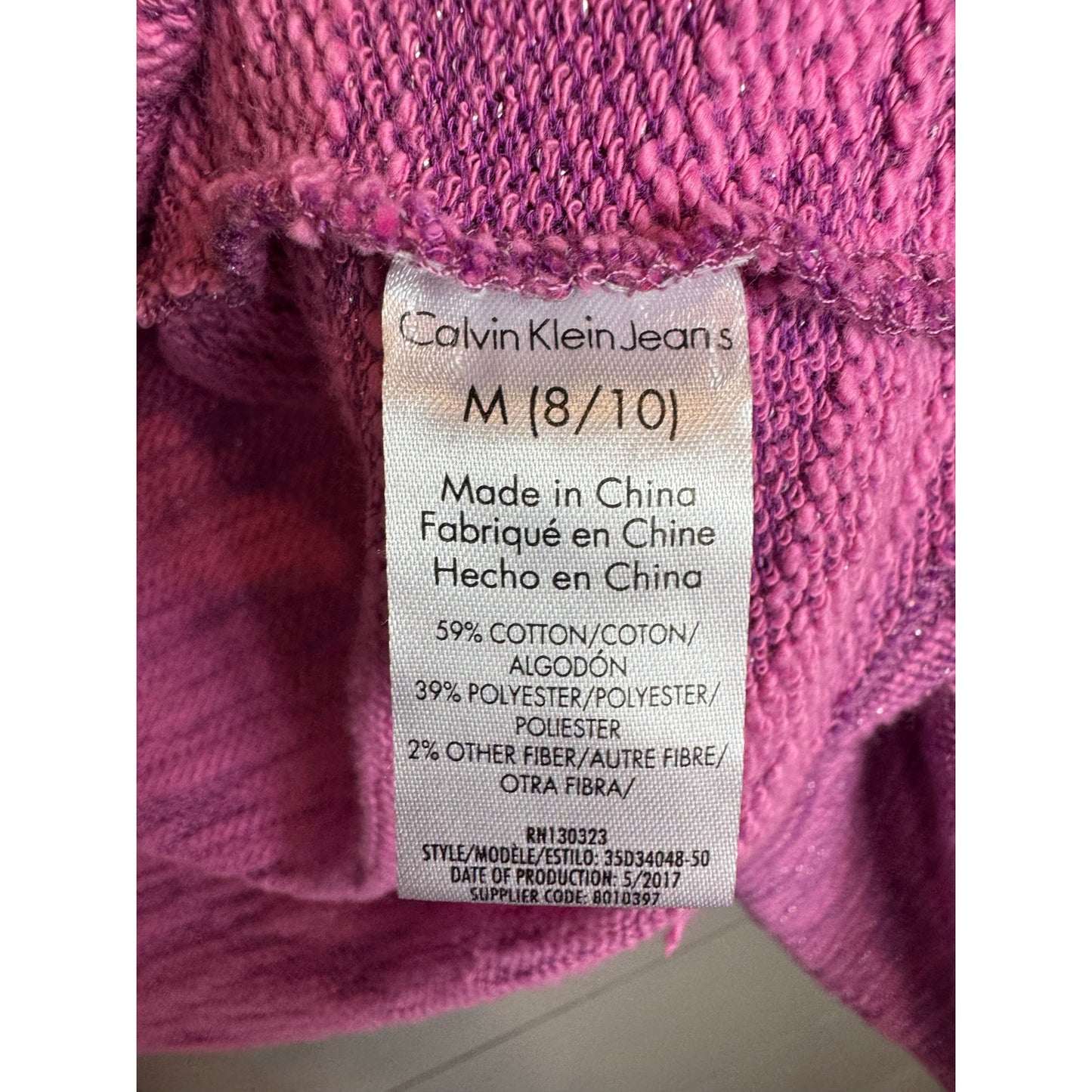 Calvin Klein Jeans Long Sleeve Cardigan Girl's Size Medium (8/10)