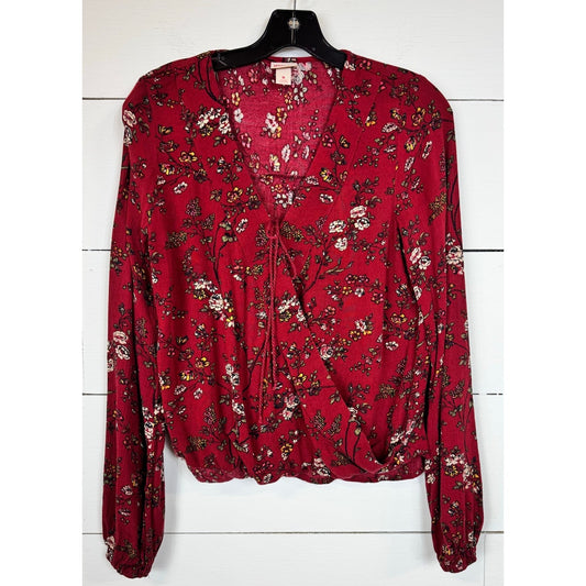 Mossimo Long Sleeve Blouse Women's Size Medium