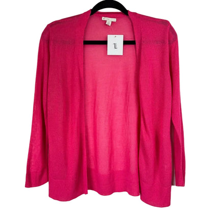 Faded Glory Pink 3/4 Sleeve Cardigan Women's XL