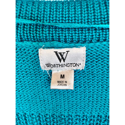 Worthington Short Sleeve Cardigan Women's Size Medium