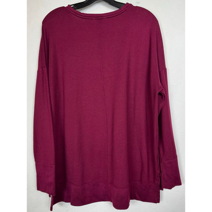 Time And Tru Red Long Sleeve Sweater Women's Large