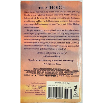 The Choice by Nicholas Sparks (Paperback)