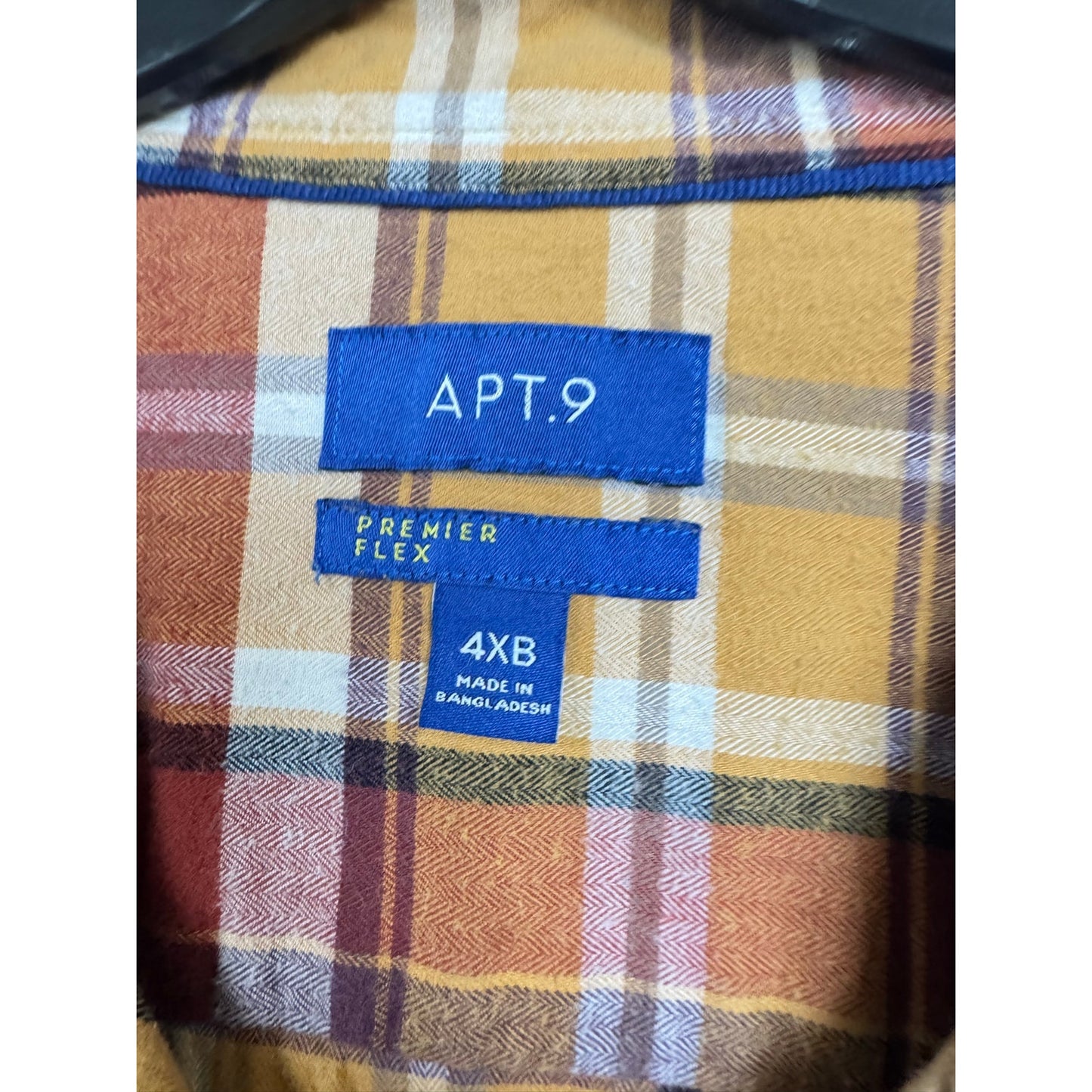 Apt.9 Brown Long Sleeve Button Up Shirt Men's 4X