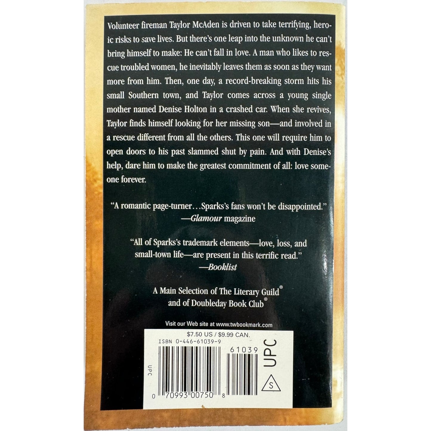 The Rescue by Nicholas Sparks (Paperback)