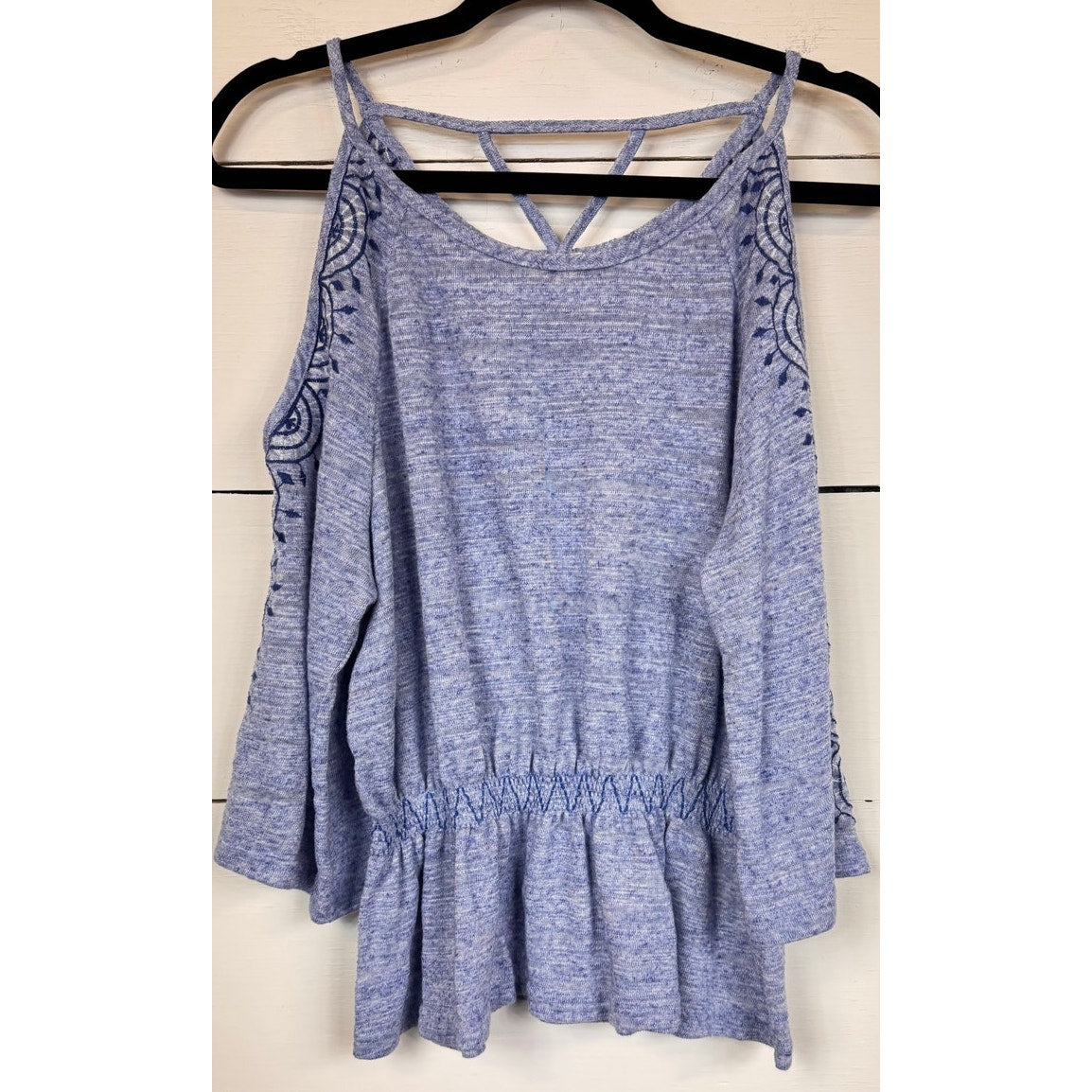 Skies Are Blue Cold Shoulder Blouse Women's Size XL