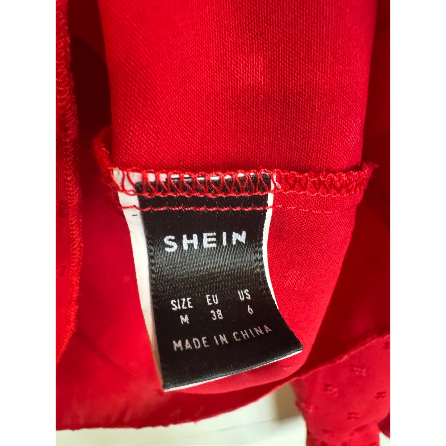 Shein Red Blouse Women's Medium