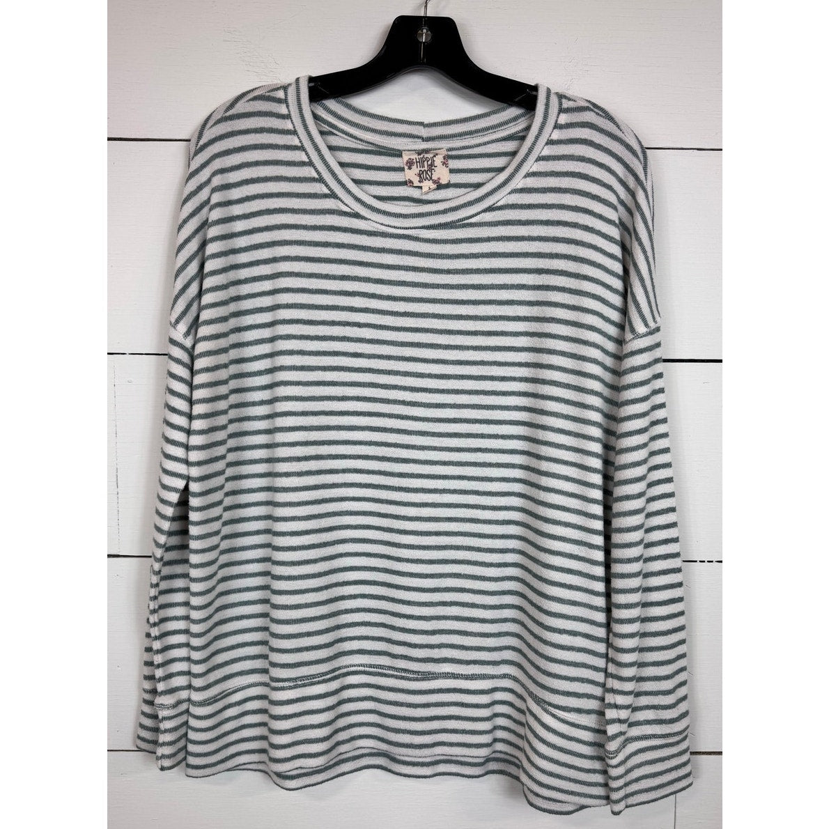 Hippie Rose Long Sleeve Blouse Women's Size Large