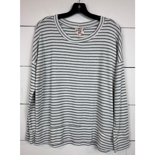 Hippie Rose Long Sleeve Blouse Women's Size Large