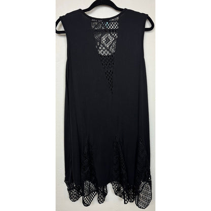 Kahalai Black Tunic Blouse Women's Extra Large