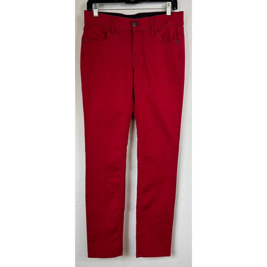 Liz Claiborne Red Slim Cut Pants Women's 4