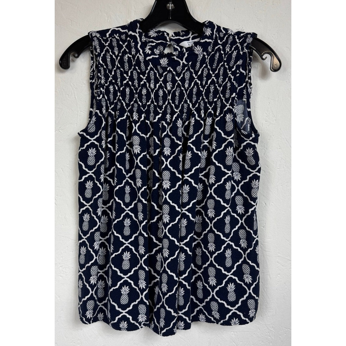 Crown & Ivy Blue Sleeveless Blouse Women's Size Small
