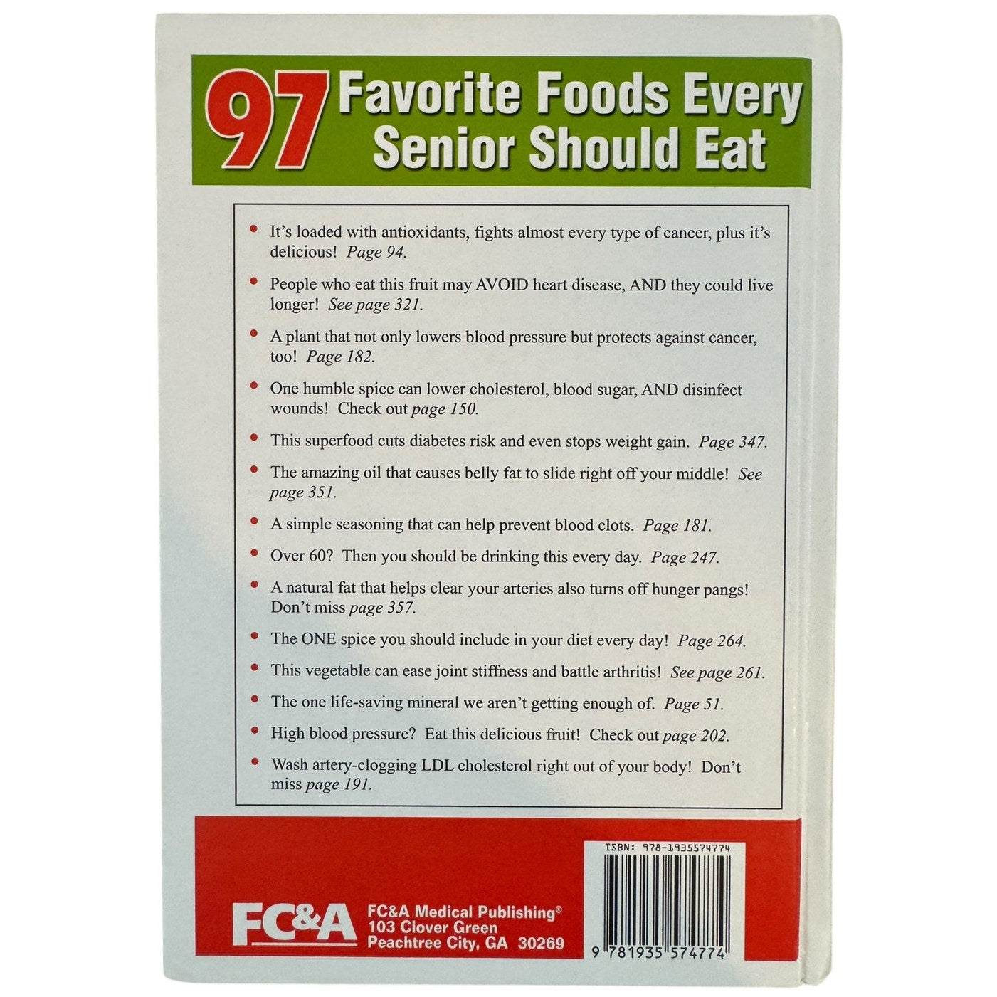 97 Favorite Foods Every Senior Should Eat by FC&A Medical Publishing (Hardcover)