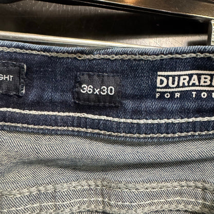 Bke Blue Straight Leg Jeans Men's 34x30
