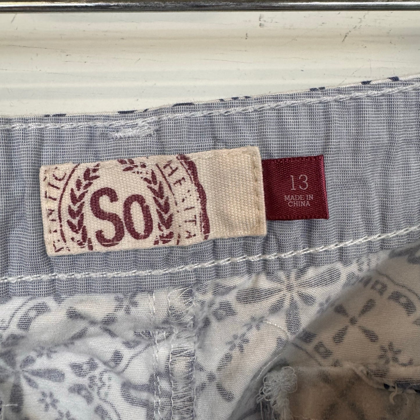 So White & Blue Shorts Women's Size 13