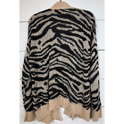 Idem Ditto Animal Print Cardigan Women's Size Small/Medium