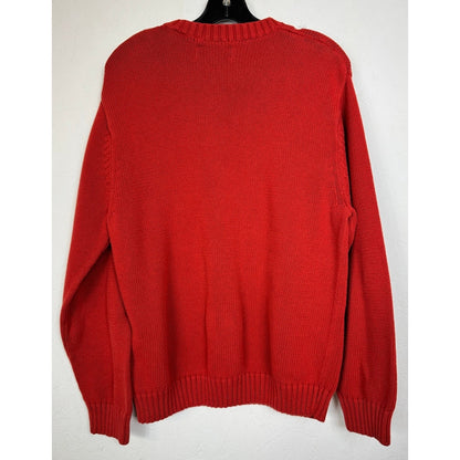 Chaps Orange Sweater Men's Large