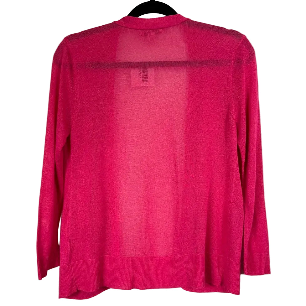 Faded Glory Pink 3/4 Sleeve Cardigan Women's XL