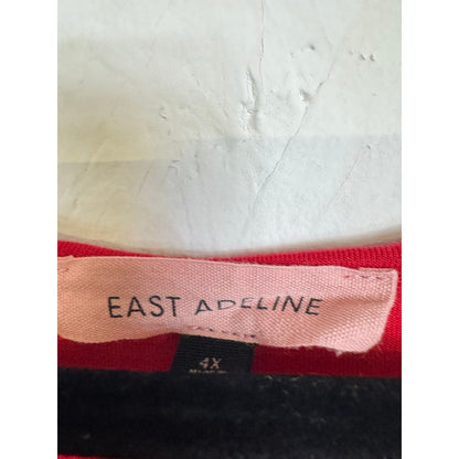 East Adeline Red Sleeveless Blouse Women's 4X
