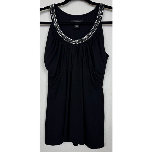 White House Black Market Black Blouse Women Women's Small