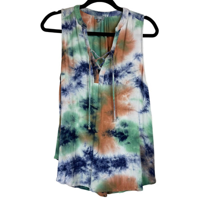 Vizio Multicolor Tie-Dye Sleeveless Blouse Women's Size Large
