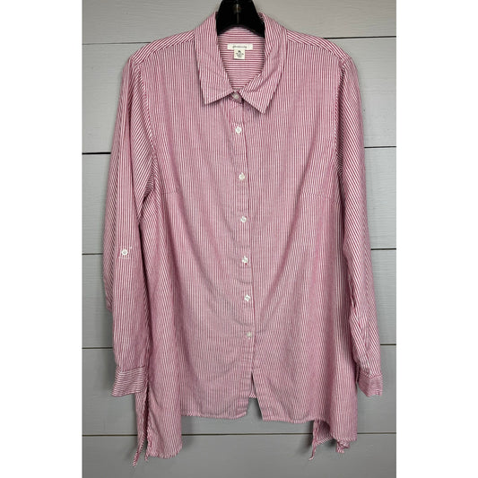 Westbound Long Sleeve Button Up Shirt Women's Size XL