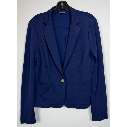 Ralph Lauren Blue Long Sleeve Dress Jacket Women's Large