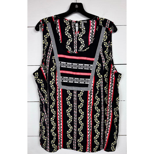 New Directions Sleeveless Blouse Women's Size 2X