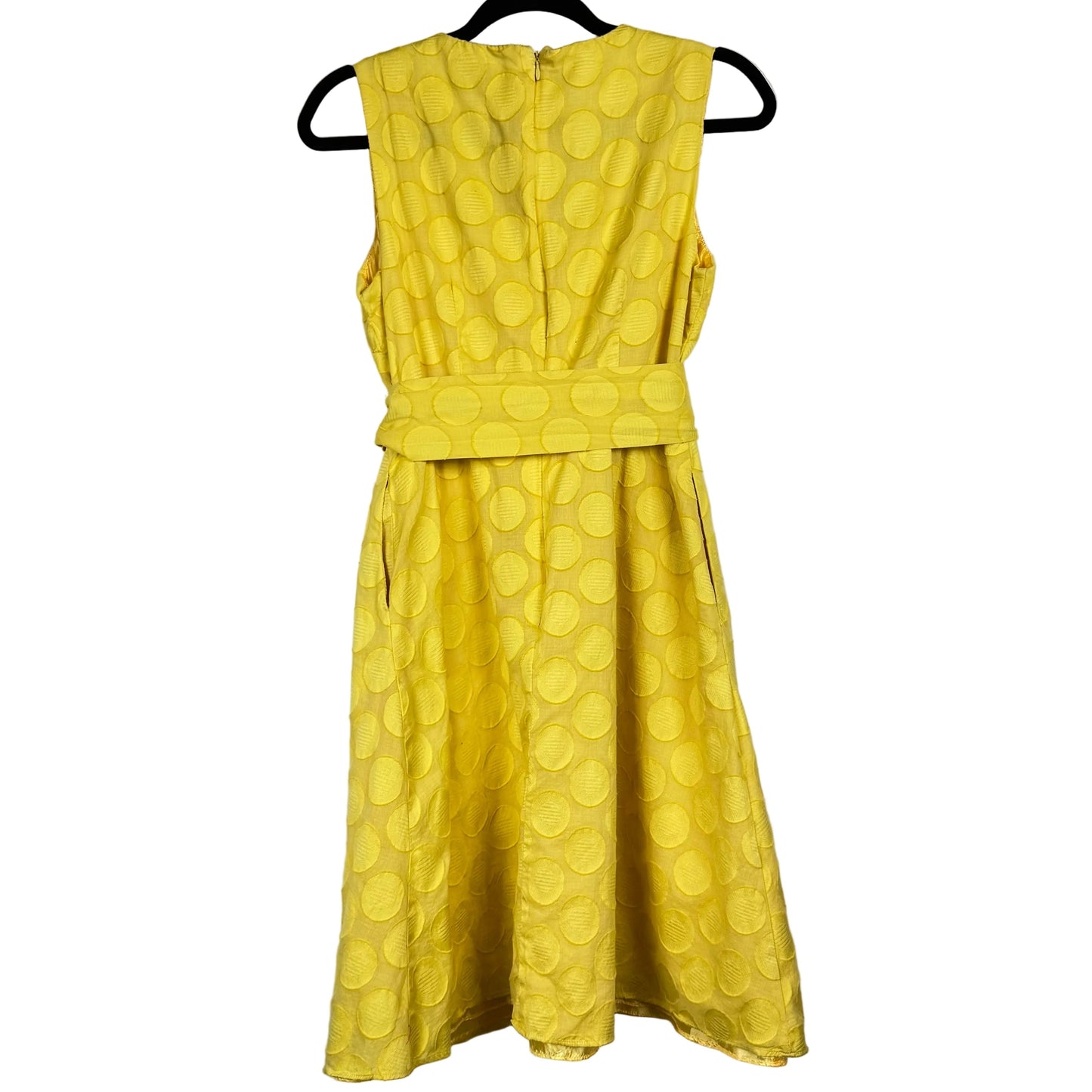 Studio I Yellow Sleeveless Knee-Length Dress Women's Size 8P