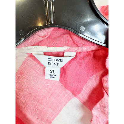 Crown & Ivy Sleeveless Blouse Women's Size XL
