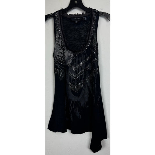 Miss Me Black Tank Top Women's Small
