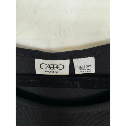 Cato Black Blouse Women's 18/20W