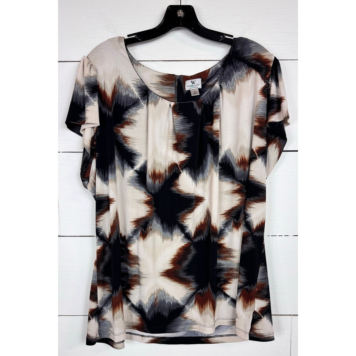 Worthington Short Sleeve Blouse Women's Size 3X