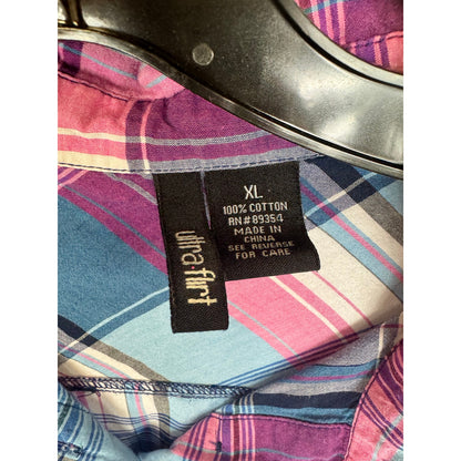 Ultra-Flirt Long Sleeve Button Up Shirt Women's Size XL