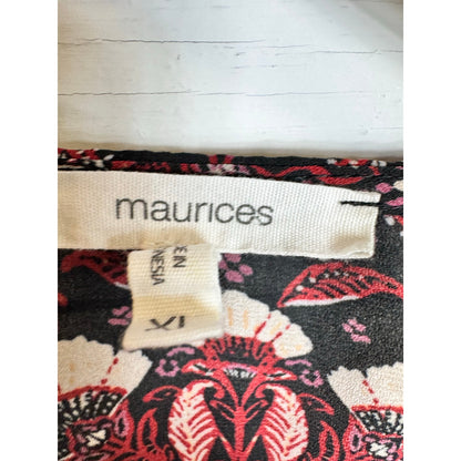 Maurices Short Sleeve Blouse Women's Size XL
