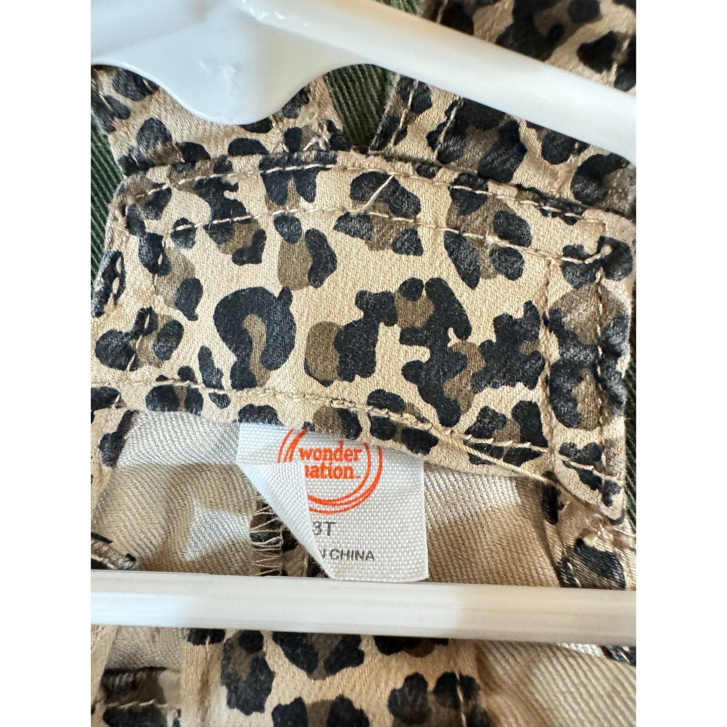 Wonder Nation Brown Overall Dress Girl's Size 3t