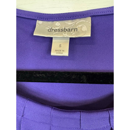 Dressbarn Purple Sleeveless Blouse Women's Size Small