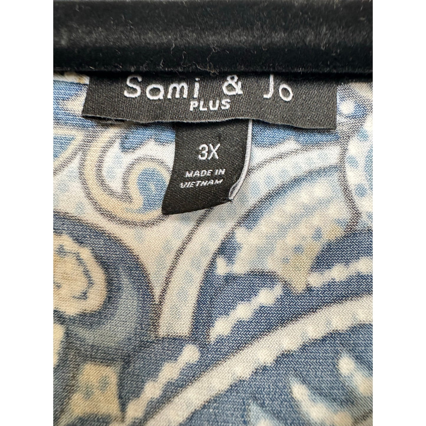 Sami & Jo Blue Knee Length Dress Women's 3X