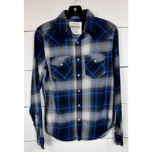 Aeropostale Snap Up Shirt Men's Size XS